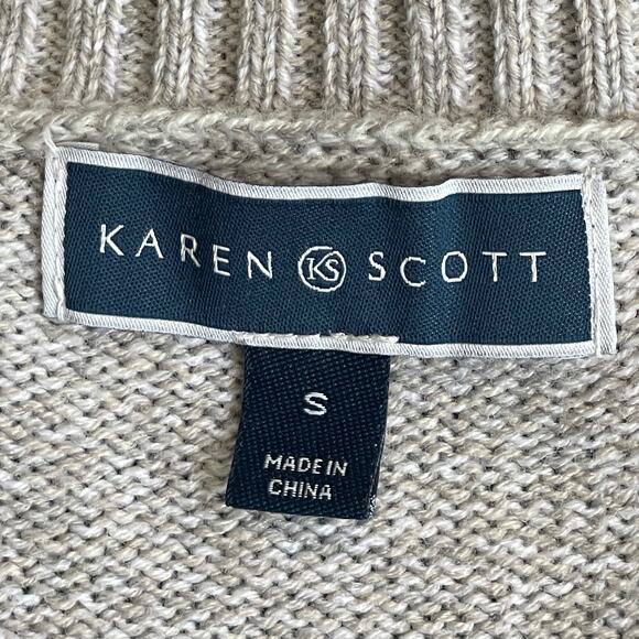 Karen Scott Polar Bear Nordic Christmas Holiday Sweater Size Small - Picture 4 of 5